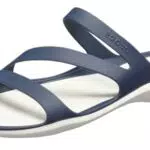 Crocs Sandalias Swiftwater para Mujeres, Sandalias de Punta Descubierta