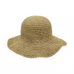 DHSBGWSX Sombrero de Sol para Mujer - Paja de Verano Plegable de Ala Ancha para Playa