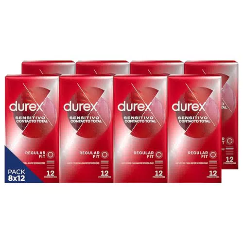 Durex Preservativos Sensitivo Contacto Total, Ultra Fino