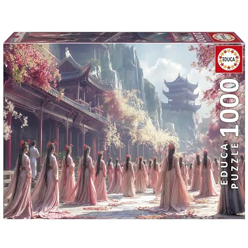 Educa Puzzle Las Geishas con Pegamento Fix Puzzle - Medidas 68 x 48 cm