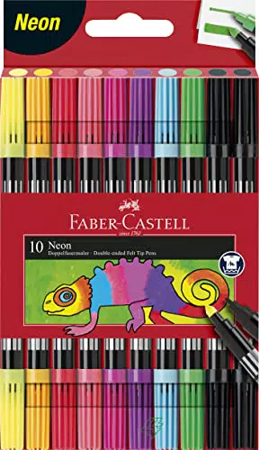 Faber-Castell 151110 - Rotulador Doble Neón para Manualidades