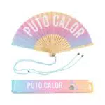 FISURA – Abanico original con mensaje en español o inglés, de madera moderna.