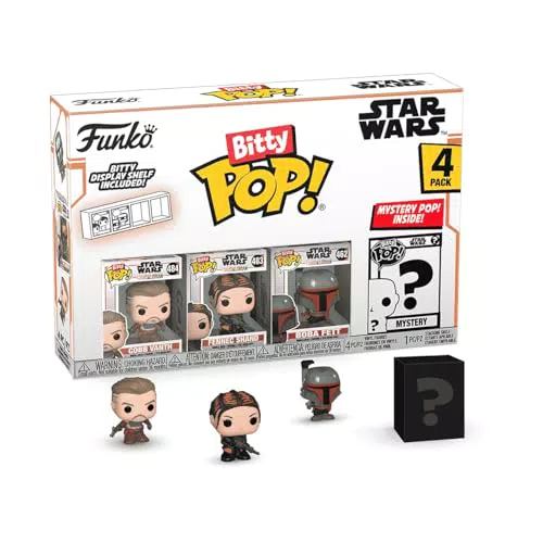 Funko Bitty Pop! Mandalorian - Cobb Vanth, Fennec Shand y Boba Fett colección