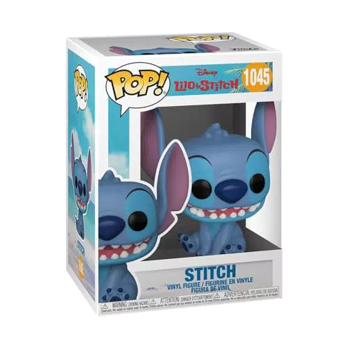 Funko Pop! Smiling Seated Stitch - Figura Coleccionable de Lilo y Stitch