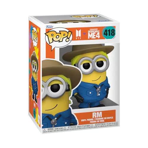 FUNKO Pop! Minions X BTS - Figura Coleccionable RM - Ideal para Fans y Regalos
