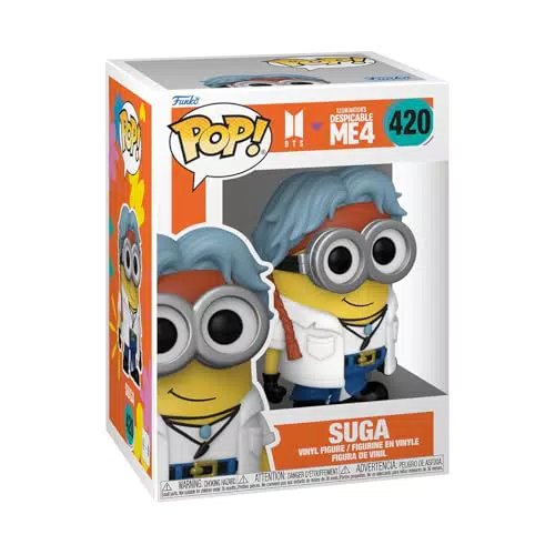 Funko Pop! Rocks Suga - Figura de Vinilo Coleccionable de BTS y Minions