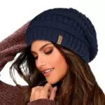FURTALK Beanie de mujer con suave forro interior, gorro de punto
