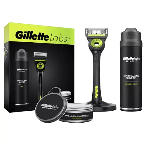 Gillette Labs Pack Regalo: Maquinilla de Afeitar y Kit de Cuidado Personal
