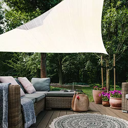 Haikus Toldo Vela Triangular HDPE Transpirable 98% Protección Rayos UV