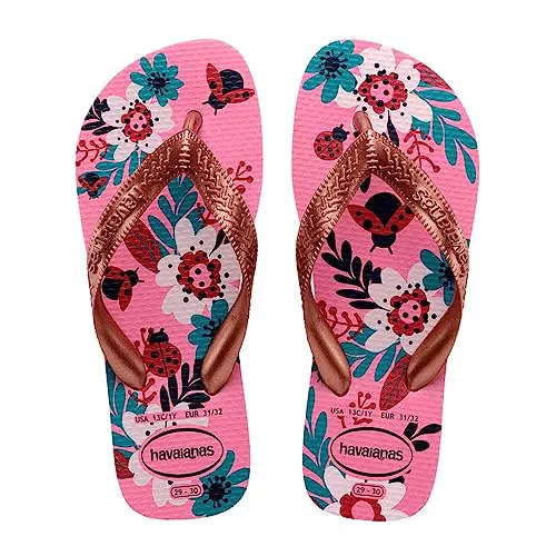 Havaianas Kids Flores - Chanclas Cómodas y Duraderas con Suela Antideslizante