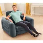 Intex Sillón cama hinchable 2 en 1 con reposabrazos para relax