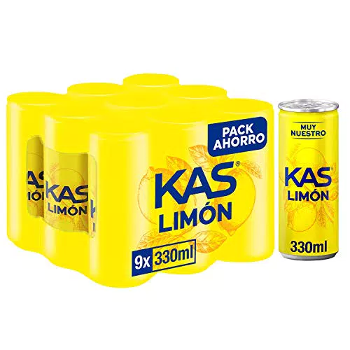Kas Limón Refresco bajo en calorías y sin azúcares añadidos, 330 ml