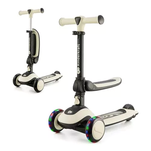 Kinderkraft Halley Patinete 2 en 1 Ajustable Multifuncional para Niños