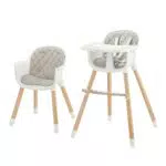 Kinderkraft Sienna Trona Ergonómica Portátil y Fácil de Limpiar para Bebés
