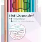 STABILO Lápiz de color acuarelable Aquacolor Pastellove Collection