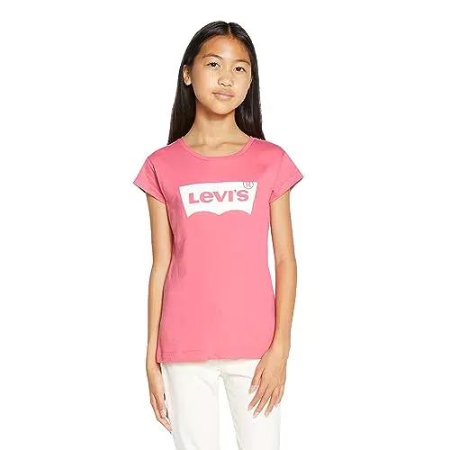 Levi's Lvg ss batwing tee Niñas Blanco/Rojo 14 años