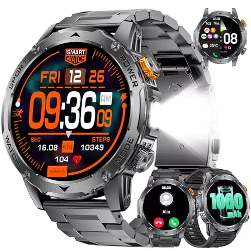 LIGE Reloj Inteligente 2025 con Pantalla AMOLED, Monitor Sueño y 120+ Modos Deportivos