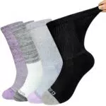 LOFIR Calcetines Diabéticos de Algodón Sin Costuras con Suela Acolchada