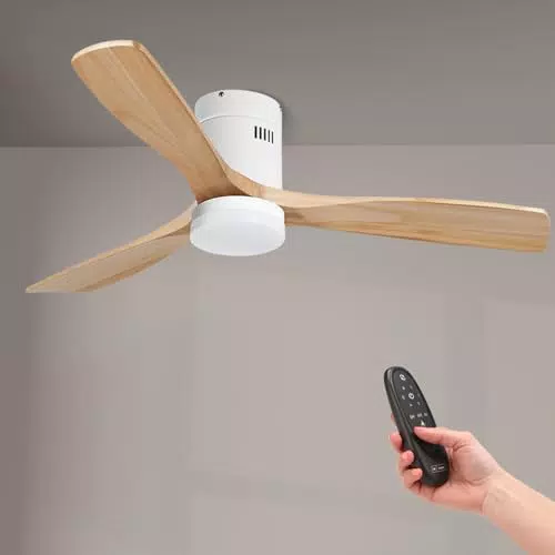 Mimotec Ventilador de Techo LED Energy 58W con Mando a Distancia y Motor DC 40W