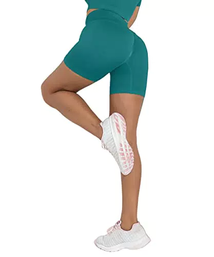 Merlvida Leggins Cortos Mujer Push Up Sin Costuras para Yoga y Fitness