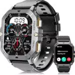OUKITEL Reloj Inteligente para Hombre con Llamadas Bluetooth y Modos Deportivos