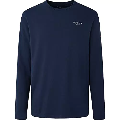 Pepe Jeans Original Basic 2 Long N Camiseta Hombre, Negro