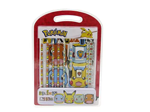 CyP Brands - Set de papelería Pokémon con estuche y material de escritura