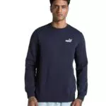 PUMA ESS Small No. 1 Logo Sudadera de Hombre con Cuello Redondo