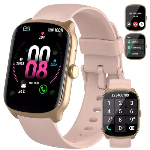 Smartwatch 1.95'' con Pantalla Curva, Bluetooth y Pulsómetro para iOS y Android