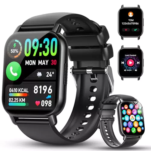 Smartwatch Inteligente con Llamadas, 112 Modos Deportivos, IP68, Android e iOS