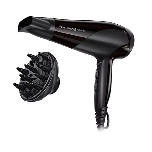Remington Secador de Pelo Ionic Dry 2200, Iónico, Cabello Sin Encrespamiento