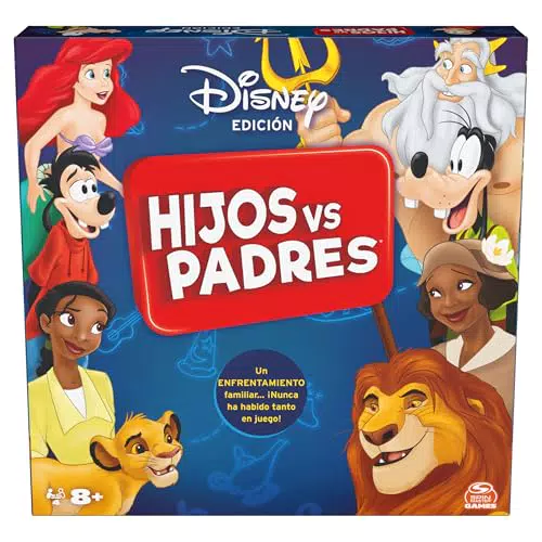 Spin Master Games - Juego de Mesa Hijos contra Padres Edición Disney para 8 años+