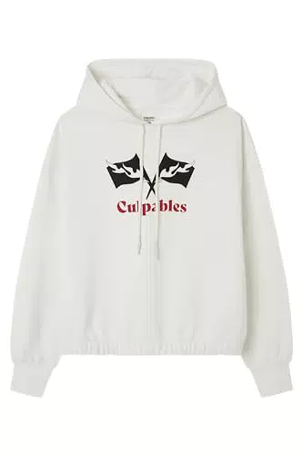 Springfield Sudadera con Capucha Estampada Frontal - Colección Culpables