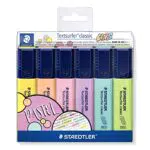Staedtler 364 CWP4. Rotuladores fluorescentes Textsurfer. Estuche con 4 marcadores de colores variados