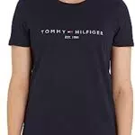 Tommy Hilfiger Camiseta de Mujer Manga Corta Heritage Cuello Redondo