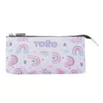 TOTTO Estuche Escolar Tres Compartimentos Modelo Tablero