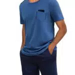 Uniexcosm Pijama Corto Hombre Algodón Manga Corta Ropa de Dormir