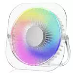 Ventilador USB de escritorio con 3 velocidades y rotación de 180° - Potente y portátil