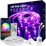 VKH Tiras LED 5 Metros RGB Bluetooth con Control Remoto para Decoración del Hogar