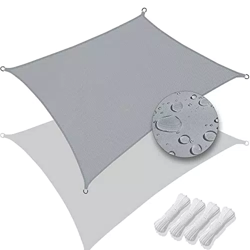 VOUNOT Toldo Vela de Sombra Rectangular, Protección UV e Impermeable para Exterior