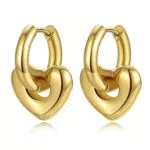 YeGieonr Pendientes de Acero Inoxidable con Colgante de Corazón Hipoalergénicos