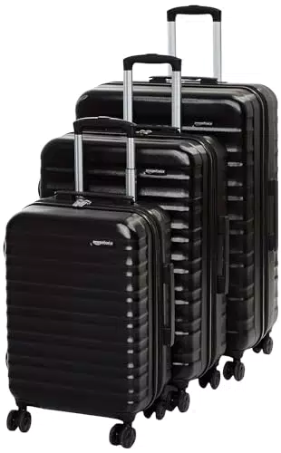 Amazon Basics Maleta de Viaje Rígida Giratoria 55-68-78 cm