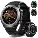 Atheewon Reloj Inteligente Militar con 110+ Modos Deportivos y Monitoreo de Salud