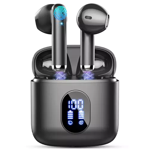 Auriculares Bluetooth 5.4 HiFi Estéreo con Reducción de Ruido ENC y Control Táctil