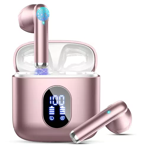 Auriculares Inalámbricos Bluetooth 5.4 HiFi Estéreo con Reducción de Ruido ENC IP7