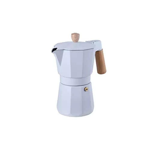 Bergner Naturally - Cafetera de Aluminio Compatible con Varias Cocinas