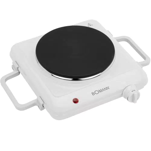 Bomann EKP 5027 - Hornillo eléctrico de 18 cm, 1500 W, práctico y eficiente