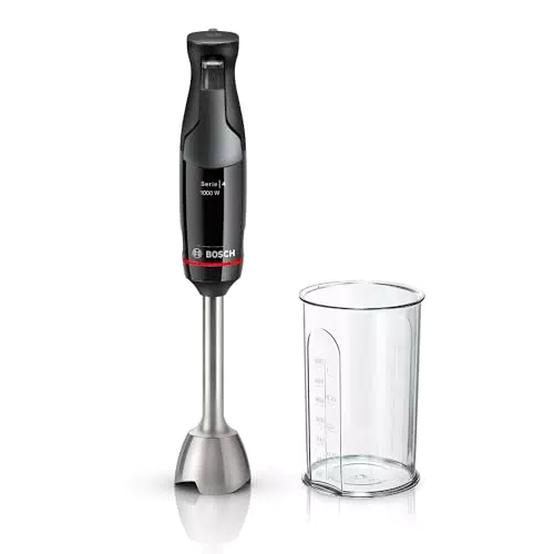 Bosch ErgoMaster MSM4B610: batidora de mano con motor de 1000 vatios y QuattroBlade