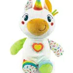 Clementoni Unicornio Bebé - Peluche interactivo educativo para niños de 6 meses