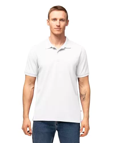 DANISH ENDURANCE Polo Hombre Manga Corta en Algodón Orgánico, Ropa de Verano